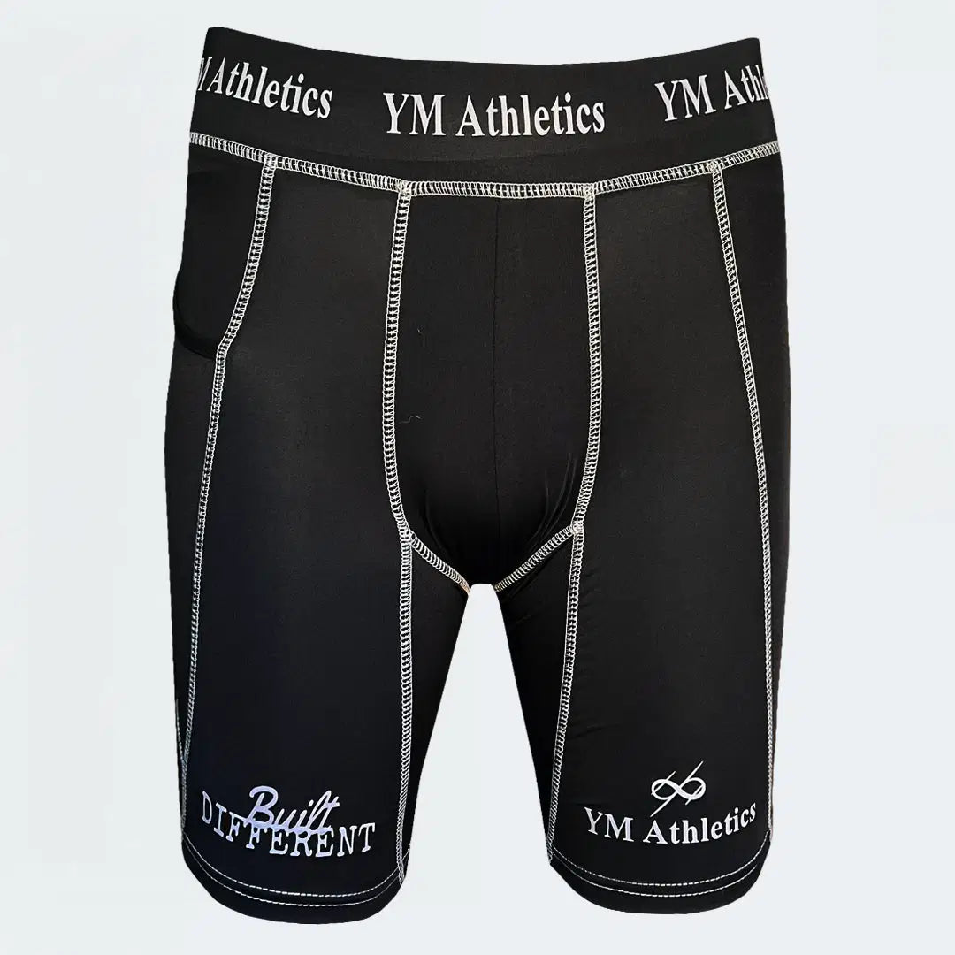Compression 1/2 Tights Shorts Plus Stitch Performance Support Athletic Base Layer