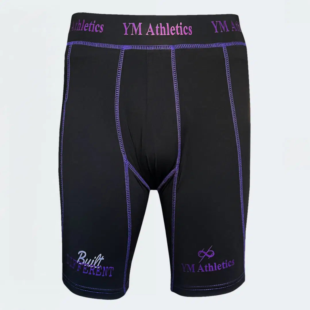Compression 1/2 Tights Shorts Plus Stitch Performance Support Athletic Base Layer