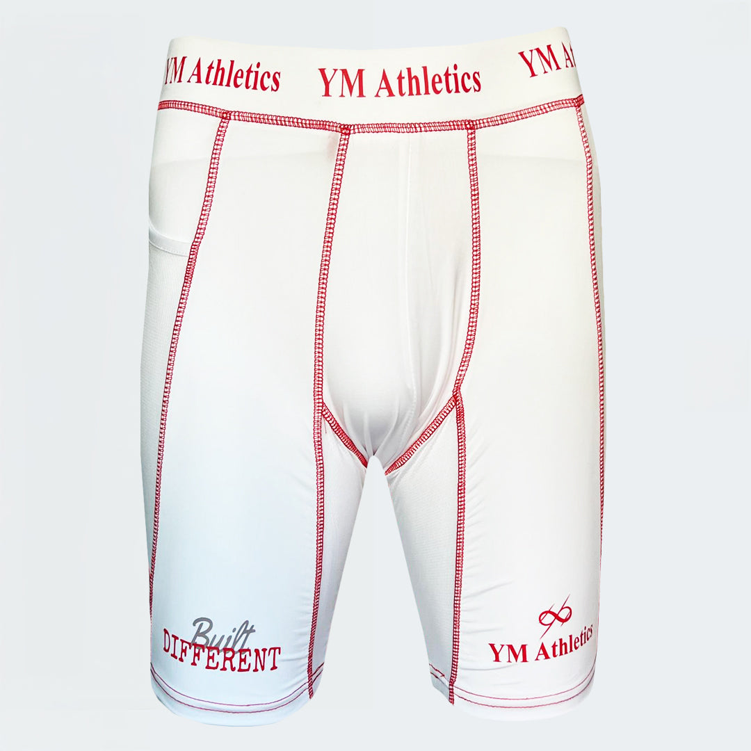 Compression 1/2 Tights Shorts Plus Stitch Performance Support Athletic Base Layer