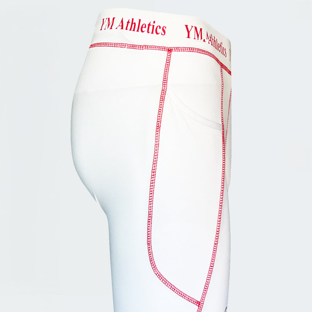 Compression 1/2 Tights Shorts Plus Stitch Performance Support Athletic Base Layer