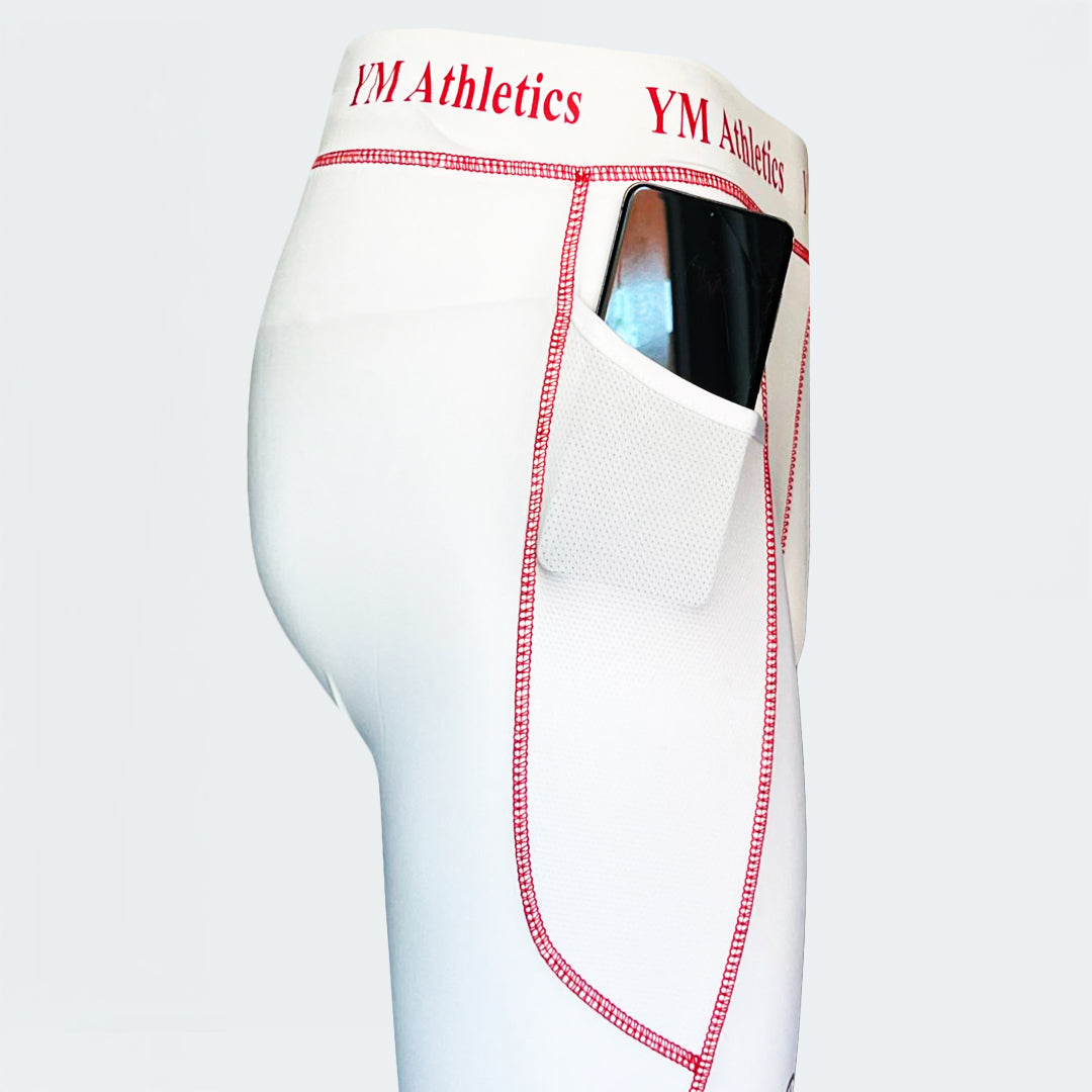 Compression 1/2 Tights Shorts Plus Stitch Performance Support Athletic Base Layer