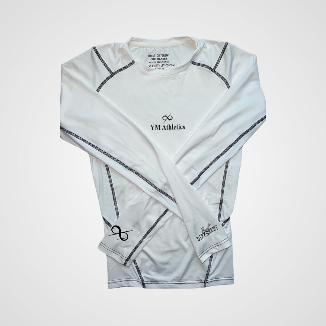 Girls Compression Long Sleeve Plus Stitch