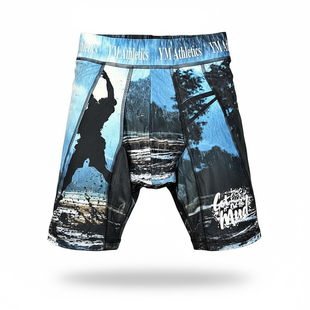 Men Got it Out the Mud Compression 1/2 Tights Shorts