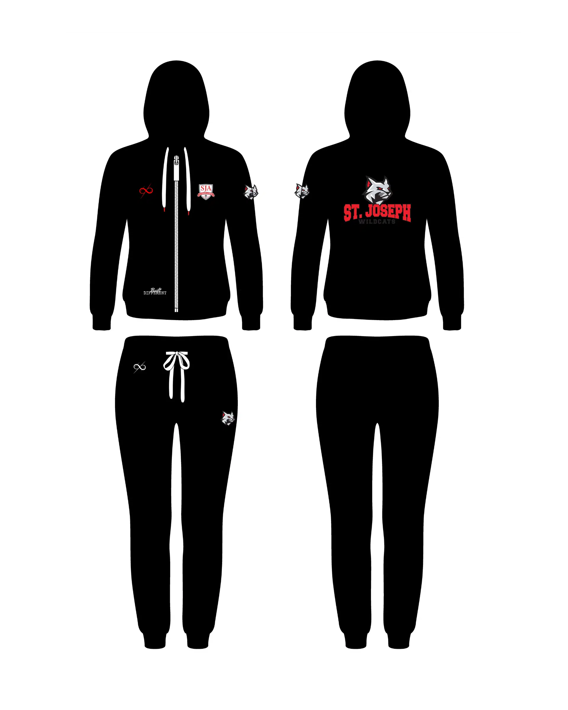 St. Joseph Academy Basketball Premium Team Sweatsuit - Black