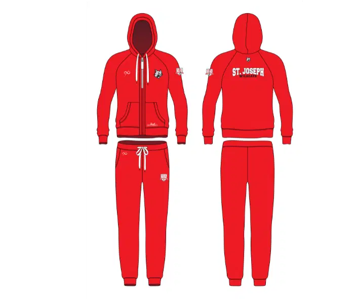 St. Joseph Academy Basketball Premium Team Sweatsuit - Red