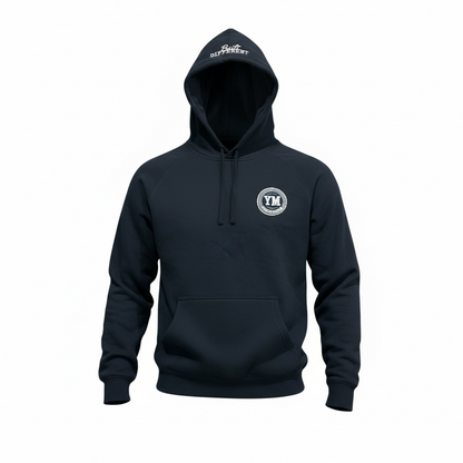 YM Athletics Built Different Patch Hoodie Pullover Sweatshirt Streetwear