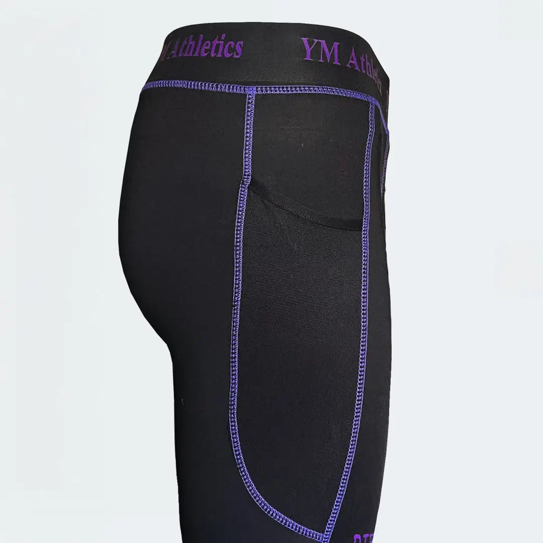 Compression 1/2 Tights Shorts Plus Stitch Performance Support Athletic Base Layer