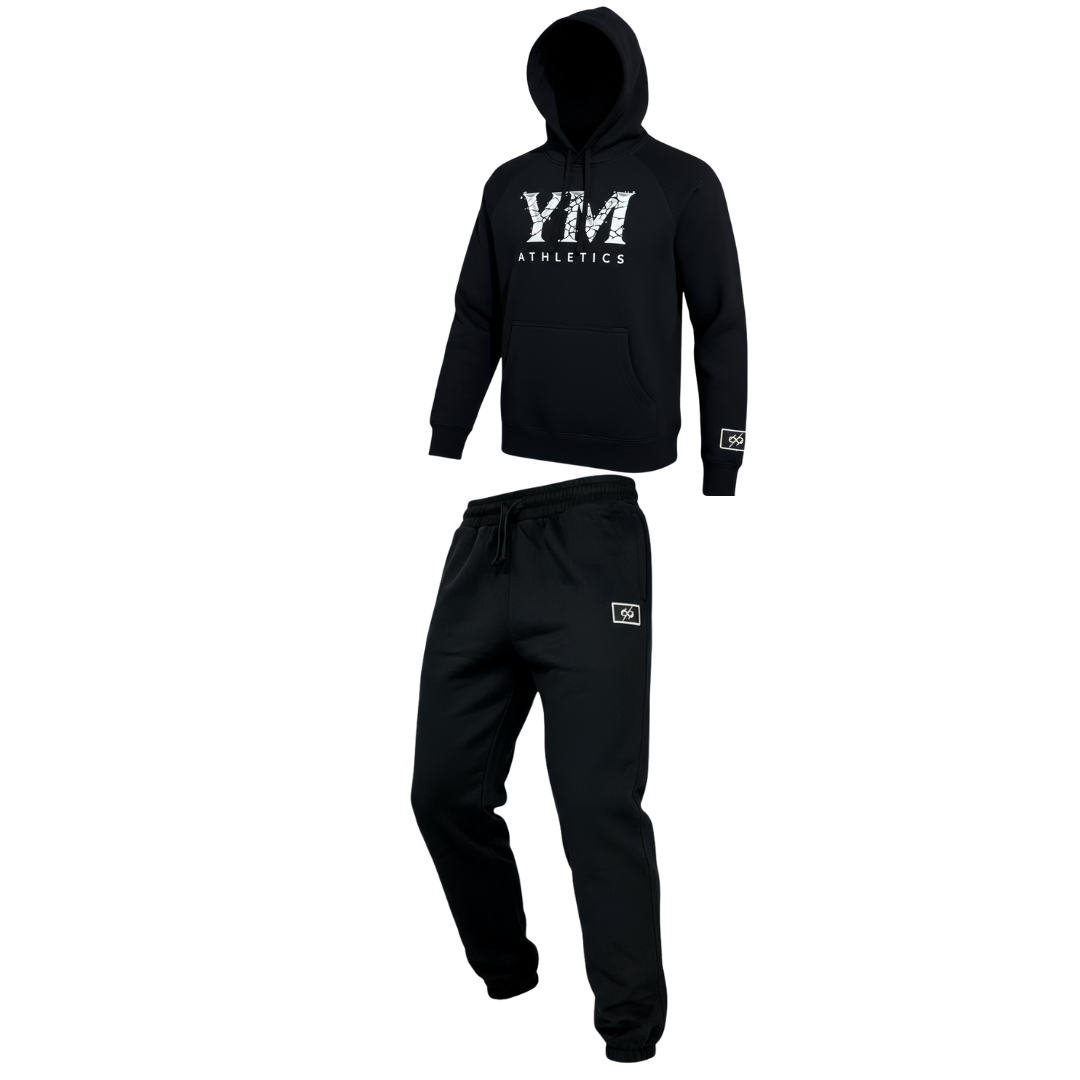 YM Athletics Sweat Suit- Broken Letters (Embroidered Edition)