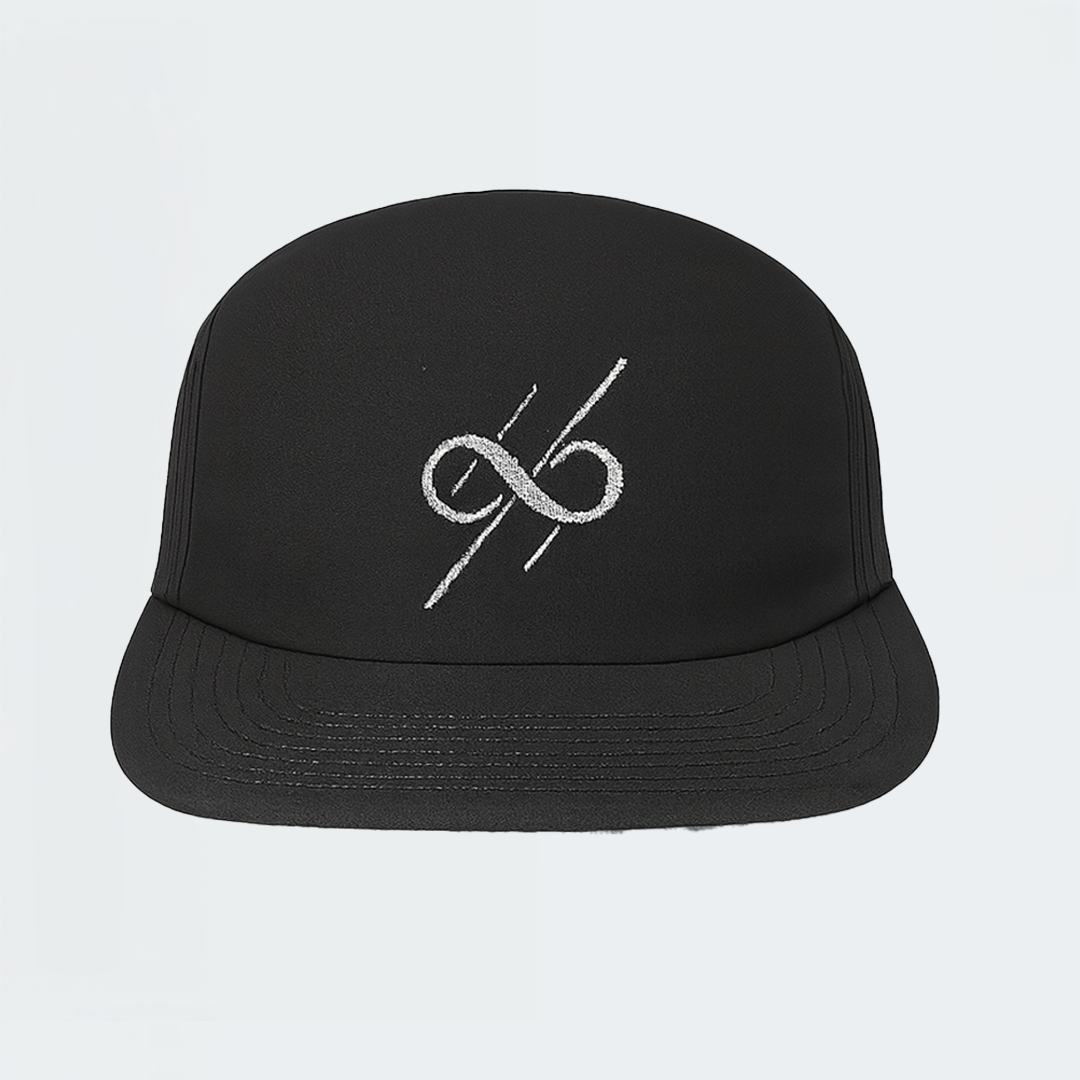 YM Legacy Cap Core Black with White (Adult)