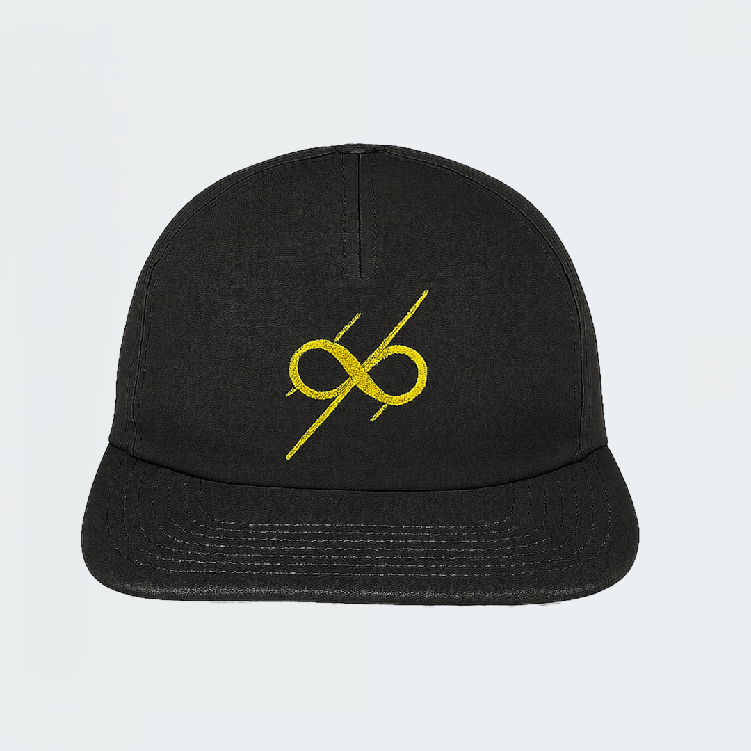 YM Legacy Cap Black with Yellow (Adult)