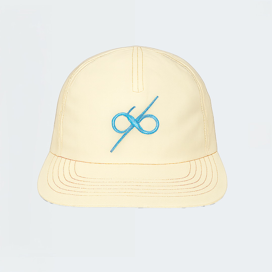 YM Legacy Cap Pale Yellow with Blue (Adult)