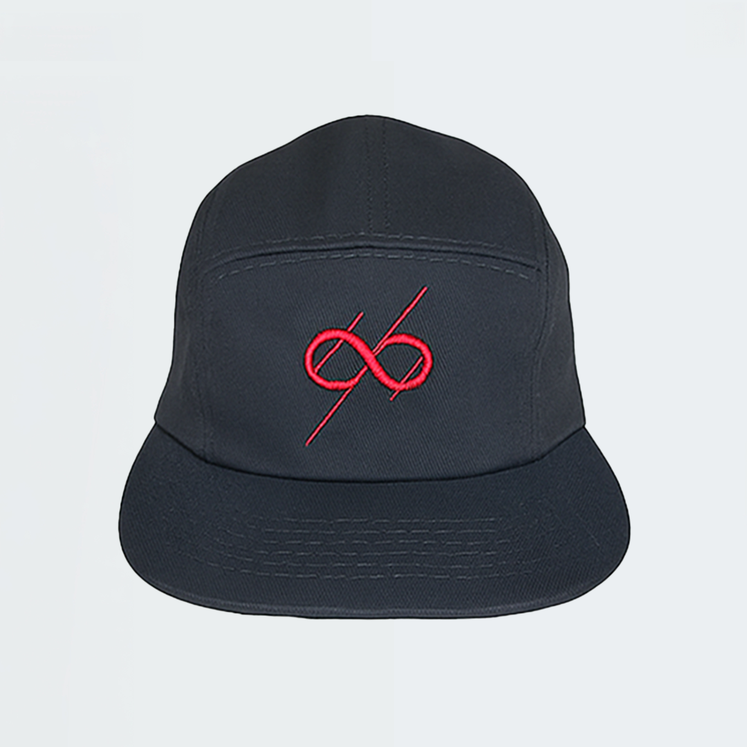 YM Legacy Cap Black with Red (Adult)
